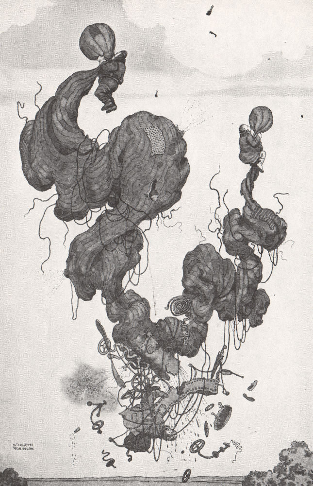 HEATH ROBINSON. A matter of time . First World War 1973 old vintage print